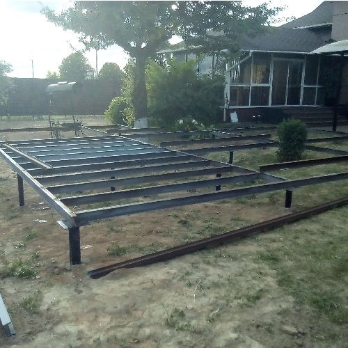 Терасса под баню