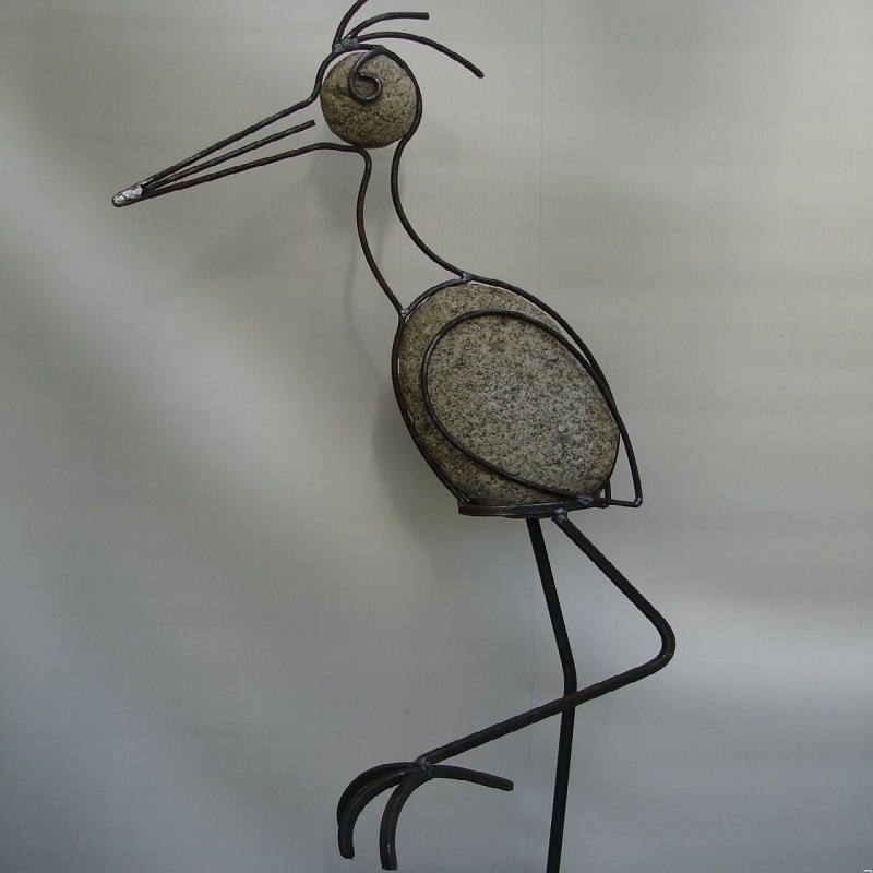 Фигура для сада цапля