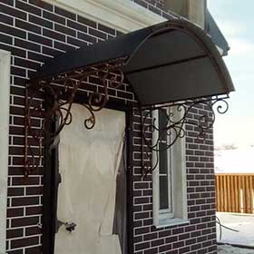 Козырек кованый