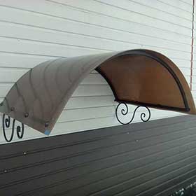 Козырек из поликарбоната