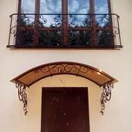 Козырёк арочный кованый 1,5