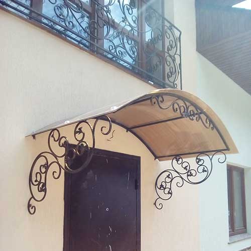 Козырёк арочный кованый 1,2