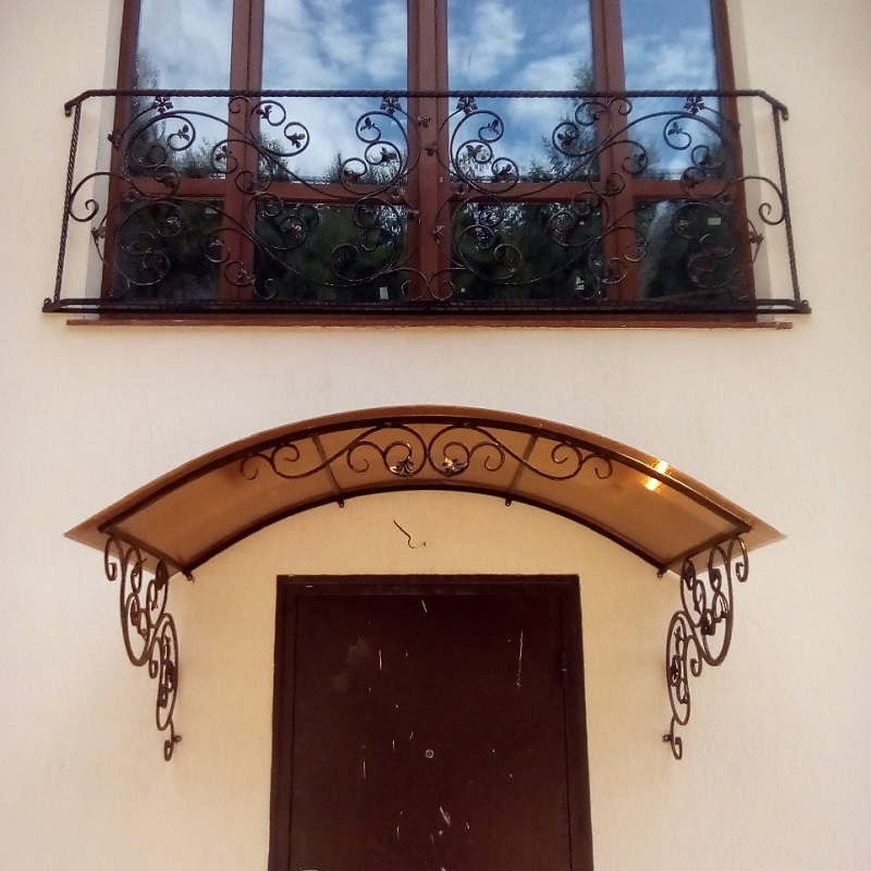 Козырёк арочный кованый 1,5