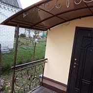 Козырек кованый