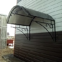 Козырек кованый