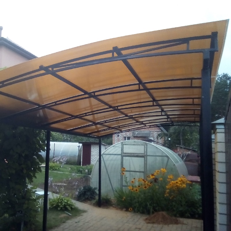 Навес для авто прямой