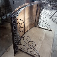 Козырёк арочный кованый 3