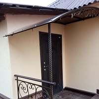 Козырек кованый