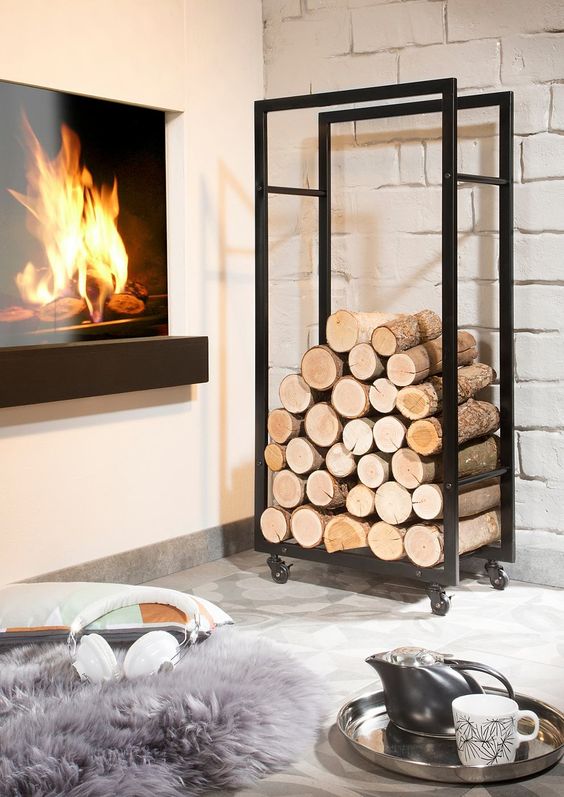 Дровница передвижная 8