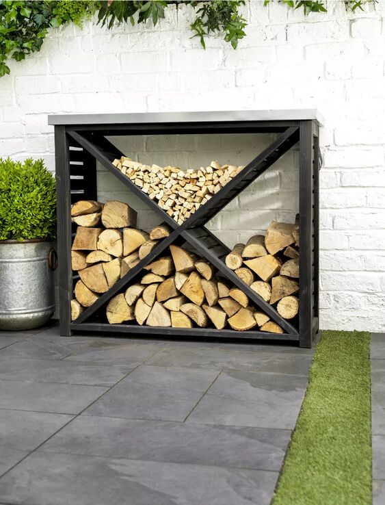 Дровница в стиле лофт