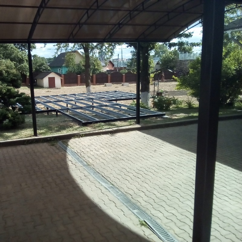 Навес арочный из поликарбоната для машины 4,3