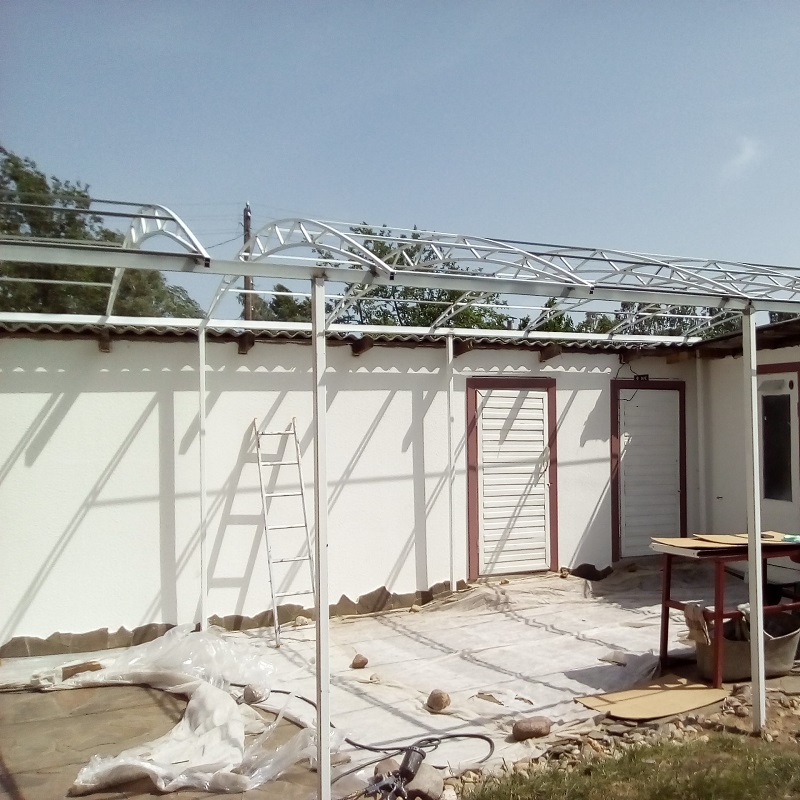 Каркас навеса к дому 5,5