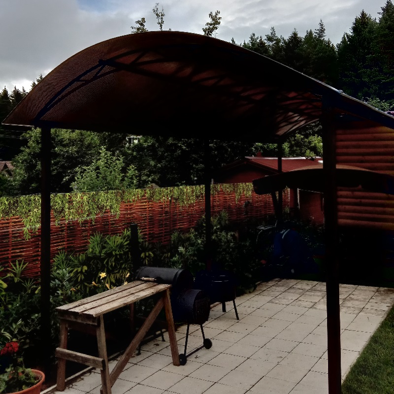 Навес арочный из поликарбоната 1,3