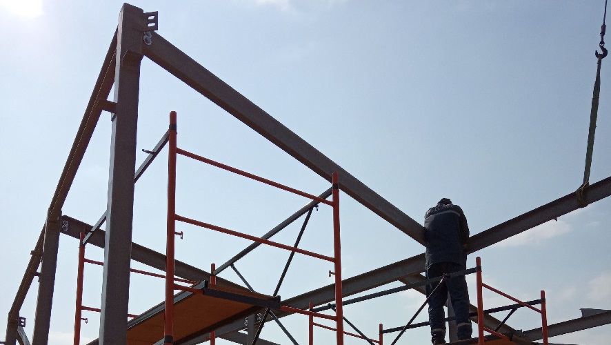 Сборка каркаса магазина