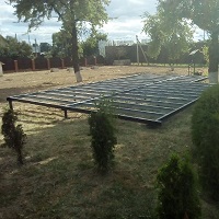 Завершение сварочных работ каркаса террасы 1,7