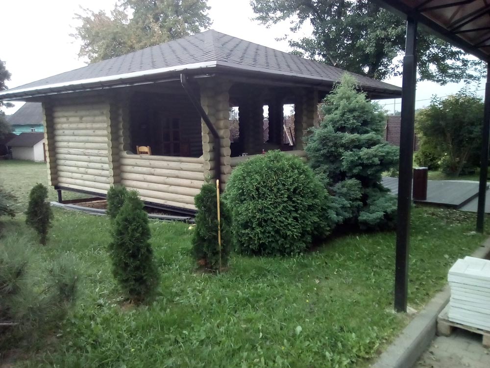 Обшивка террасы доской дпк