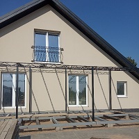 Изготовление террасы с навесом к дому 2,9