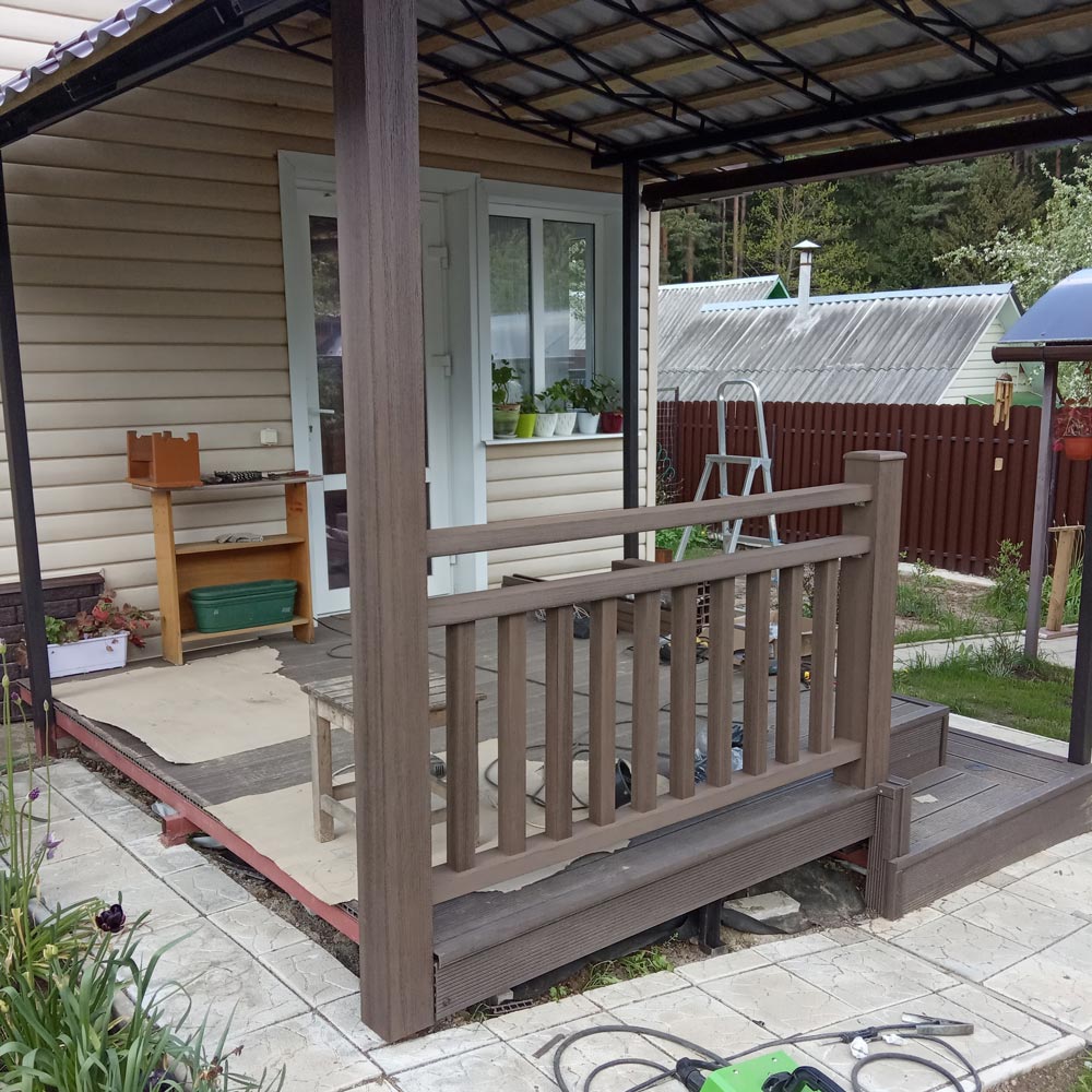 Изготовление террасы с навесом к дому 2,7