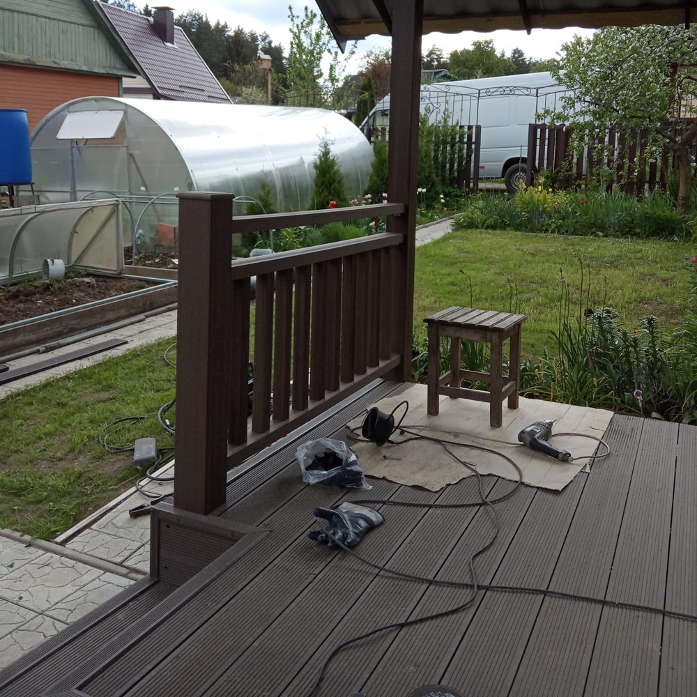 Изготовление террасы с навесом к дому 2,7