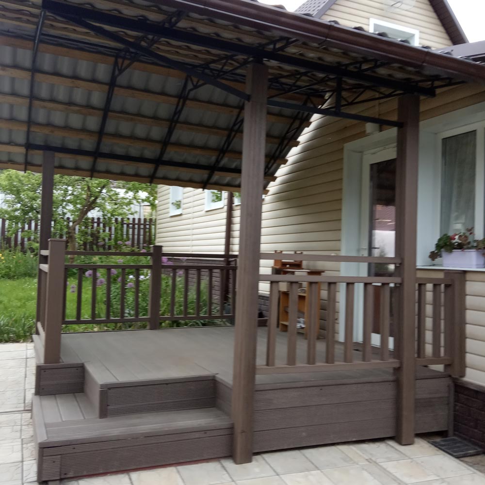 Изготовление террасы с навесом к дому 2,7