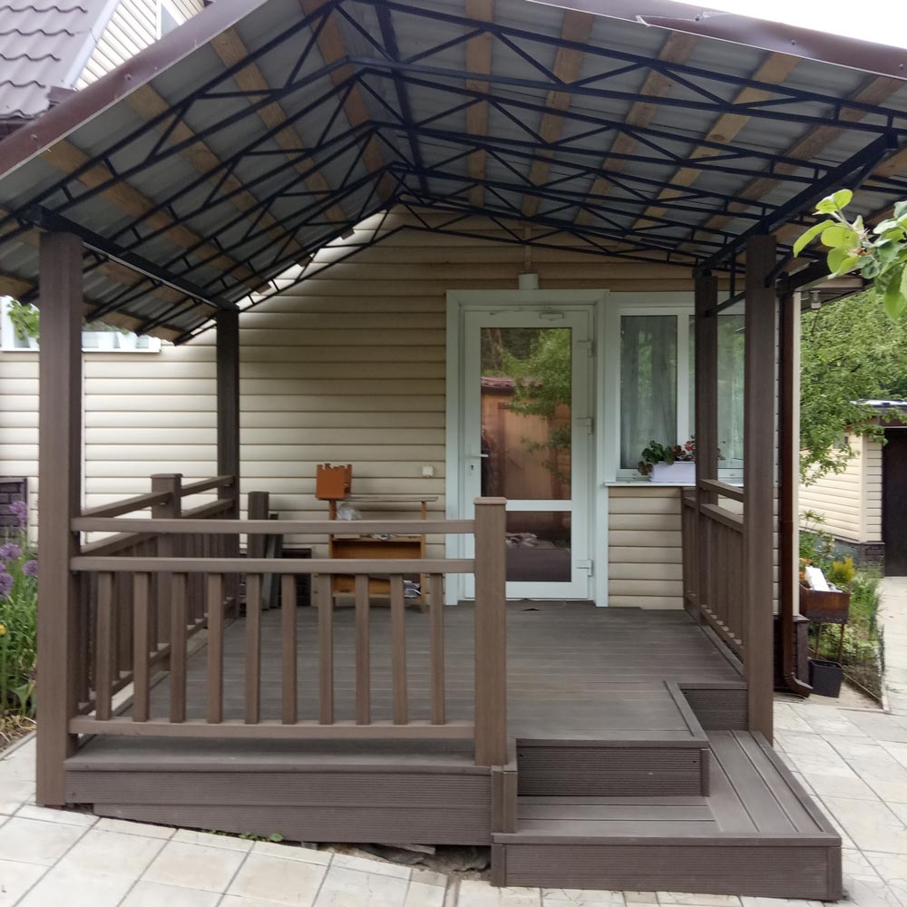 Изготовление террасы с навесом к дому 2,7