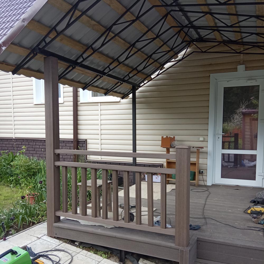 Изготовление террасы с навесом к дому 2,2