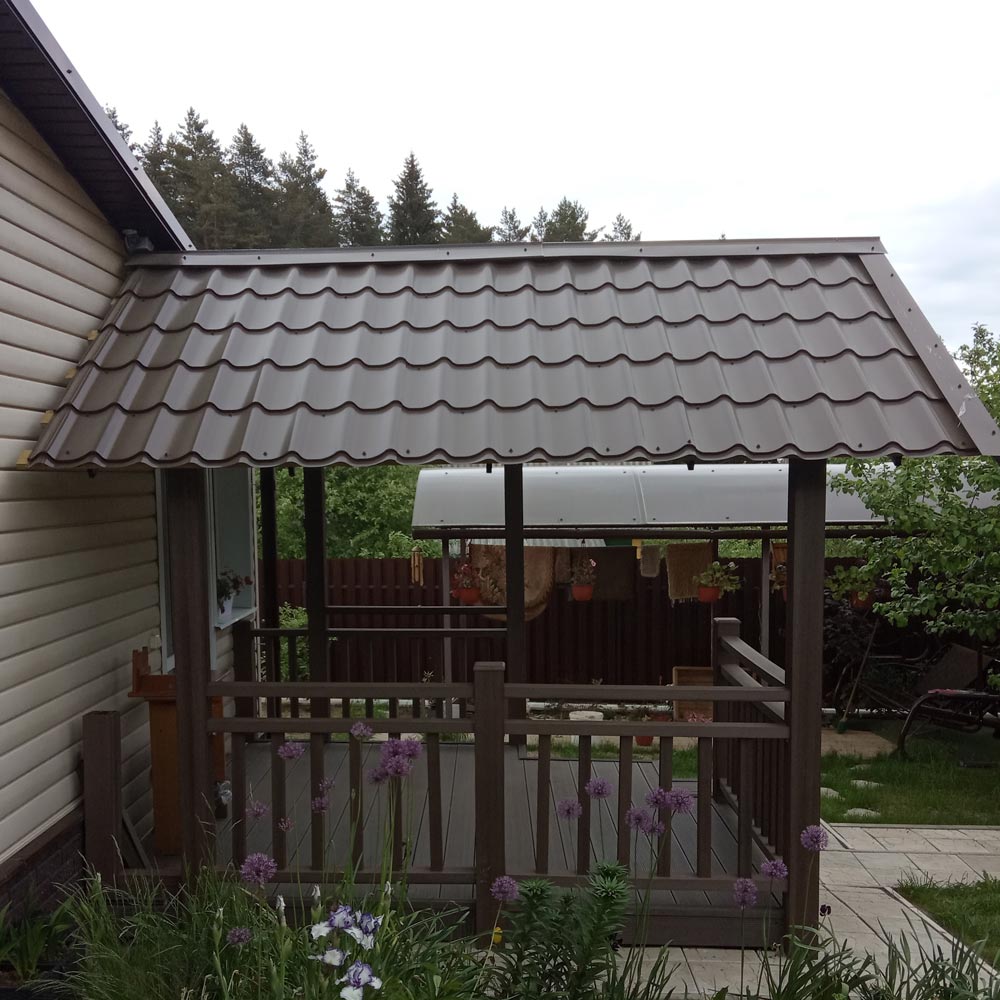 Изготовление террасы с навесом к дому 2,7