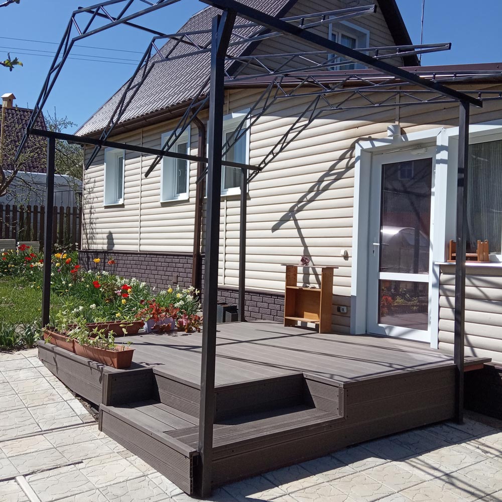 Изготовление террасы с навесом к дому 2,7