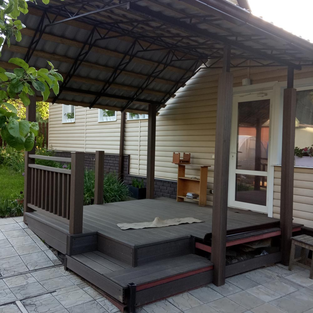 Изготовление террасы с навесом к дому 2,7