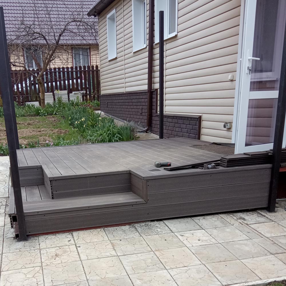 Изготовление террасы с навесом к дому 2,7