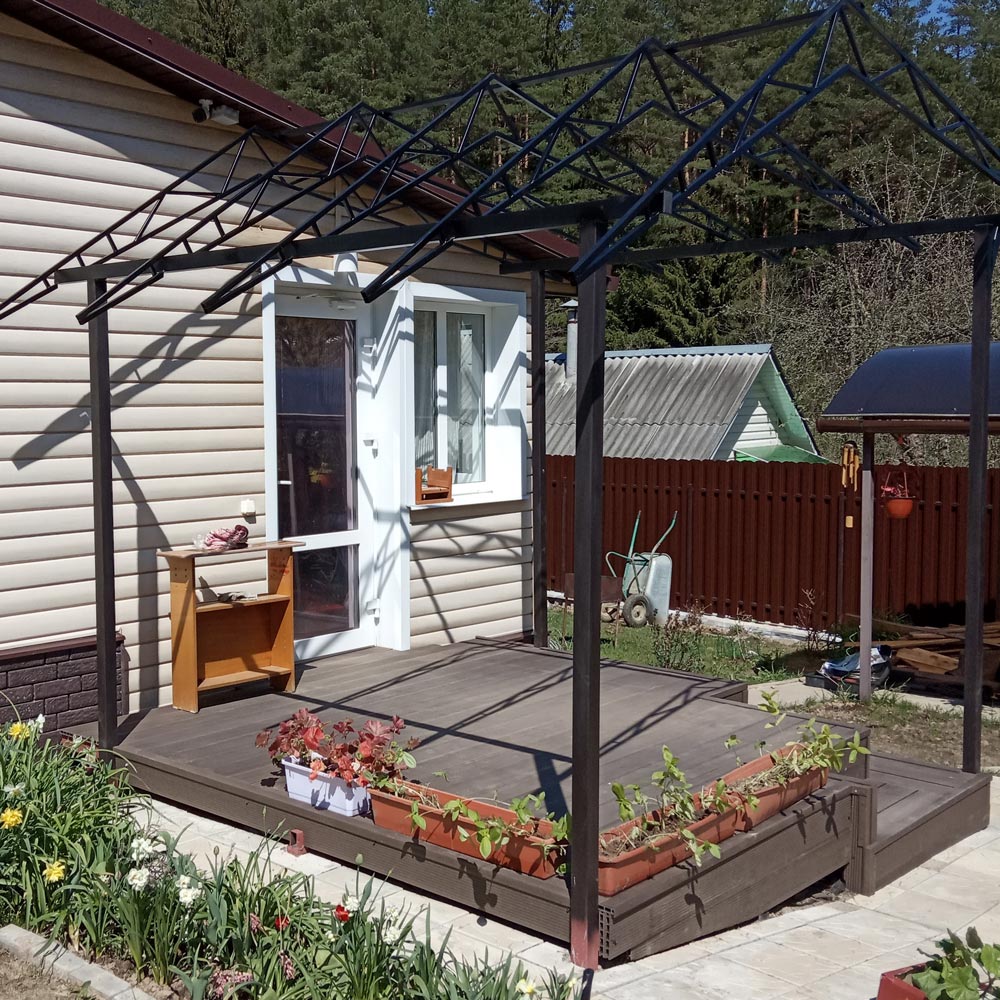 Изготовление террасы с навесом к дому 2,7