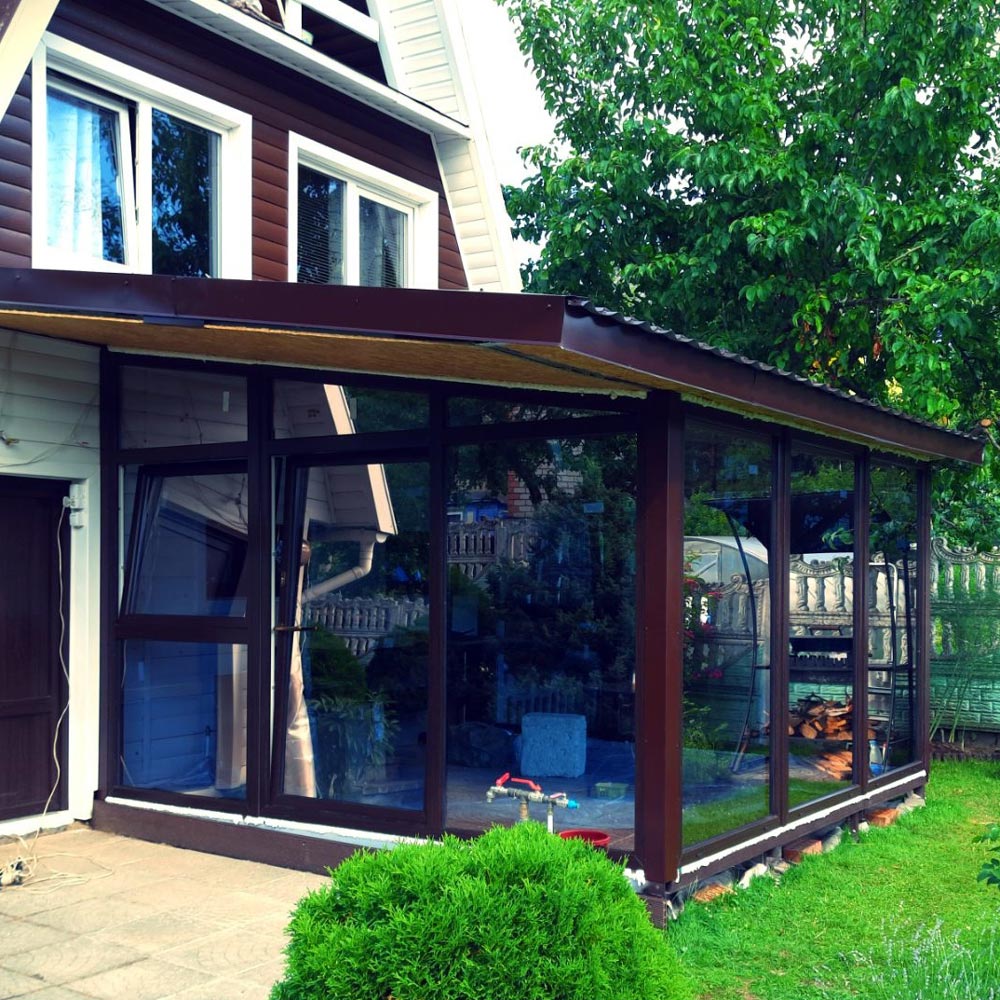 Изготовление террасы с навесом к дому 2,1