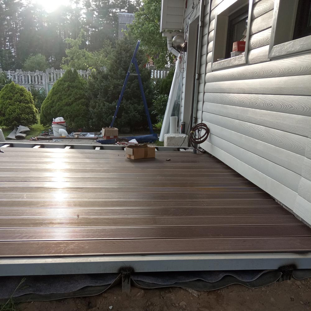 Изготовление террасы с навесом к дому 2,7