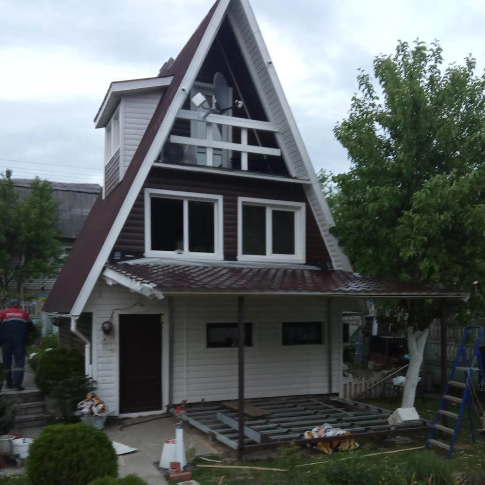 Изготовление террасы с навесом к дому 2,7