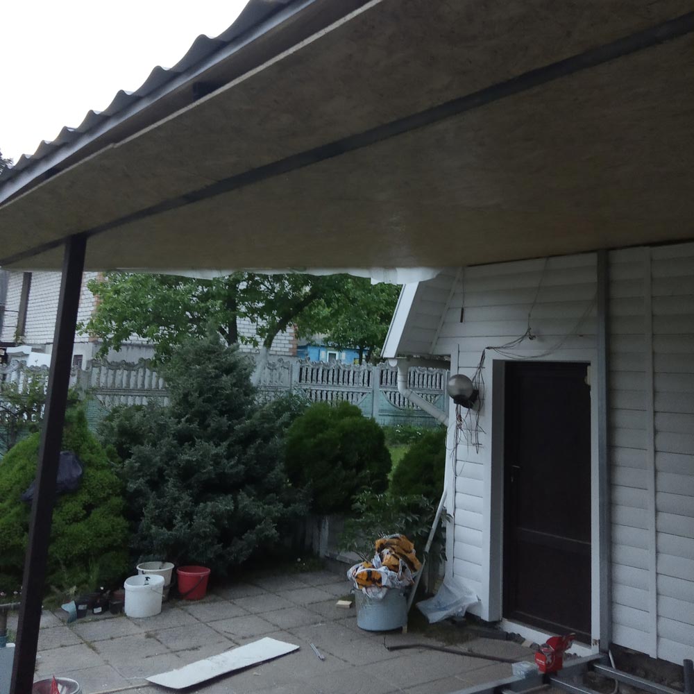 Изготовление террасы с навесом к дому 2,8