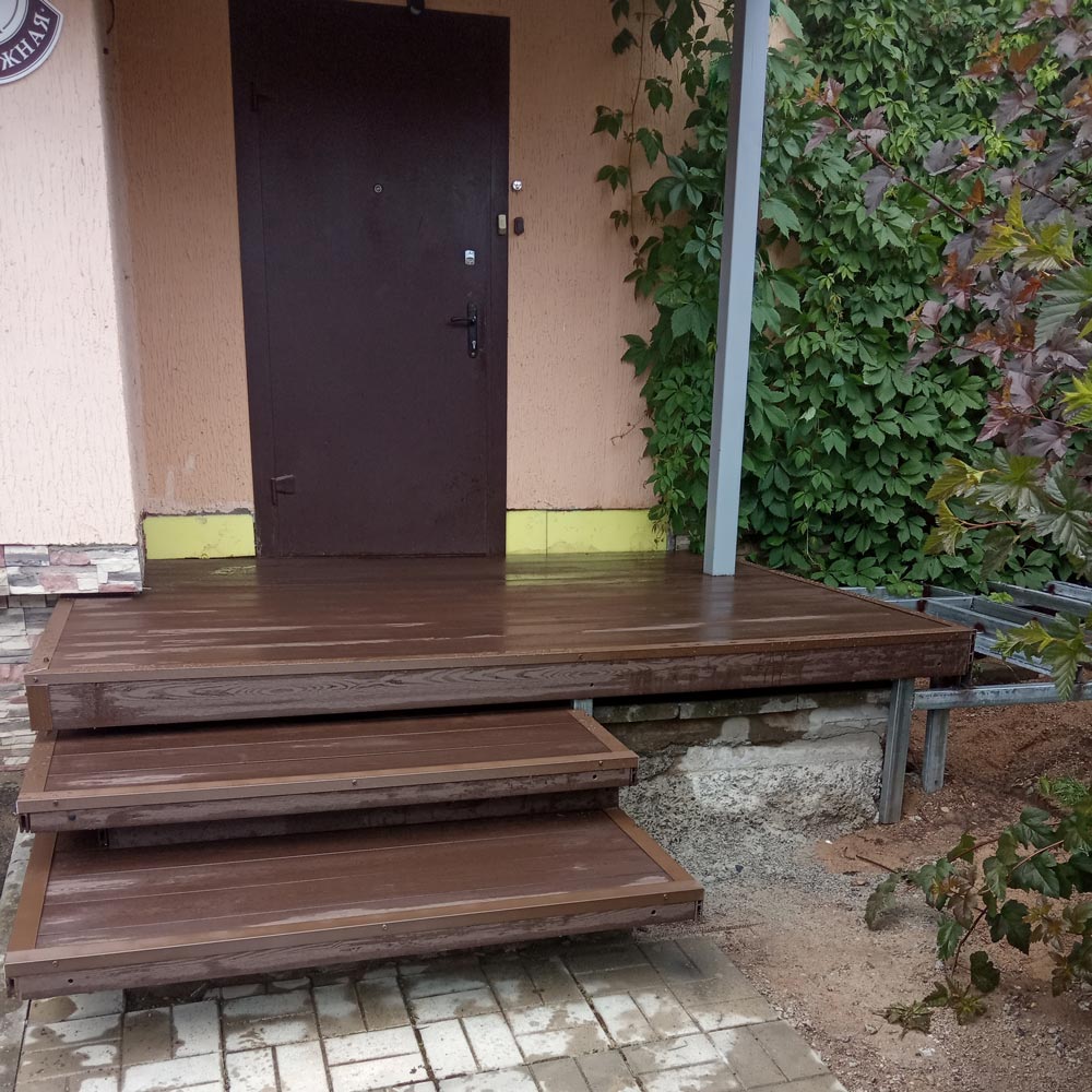 Изготовление террасы с навесом к дому 3,2