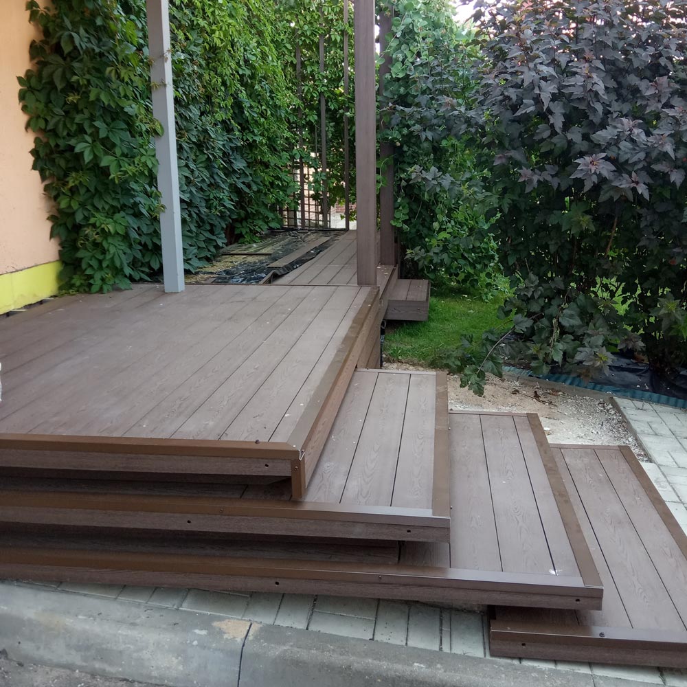 Изготовление террасы с навесом к дому 3,5