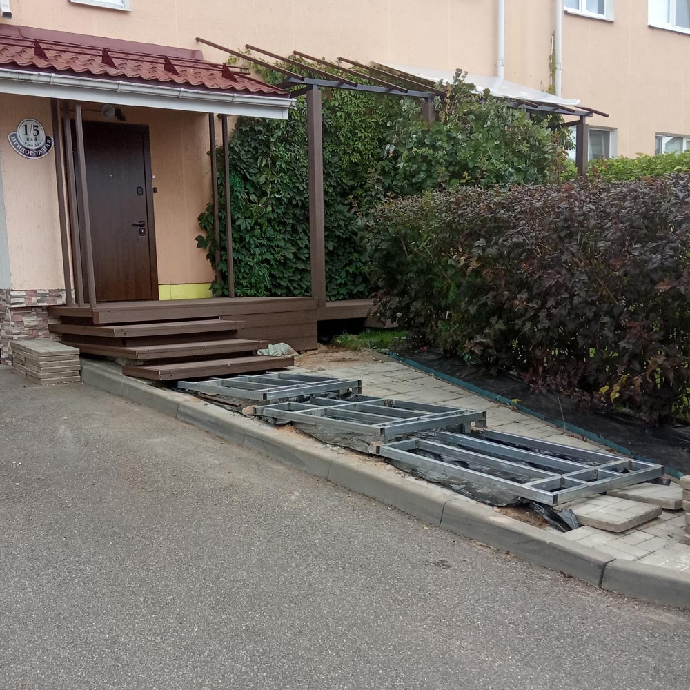Изготовление террасы с навесом к дому 3,7