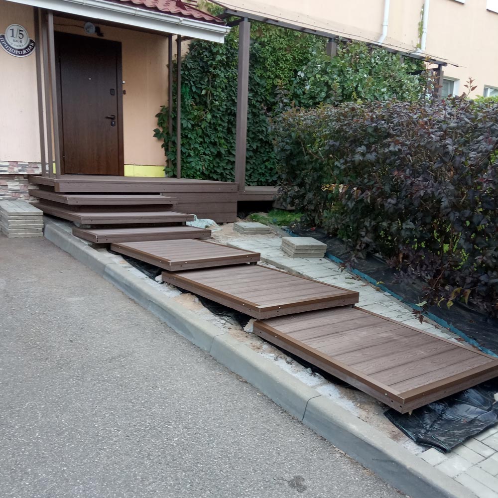 Изготовление террасы с навесом к дому 3,8