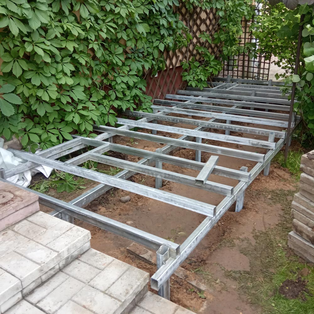 Изготовление террасы с навесом к дому 2,2