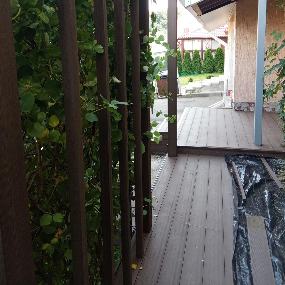 Изготовление террасы с навесом к дому 4,2