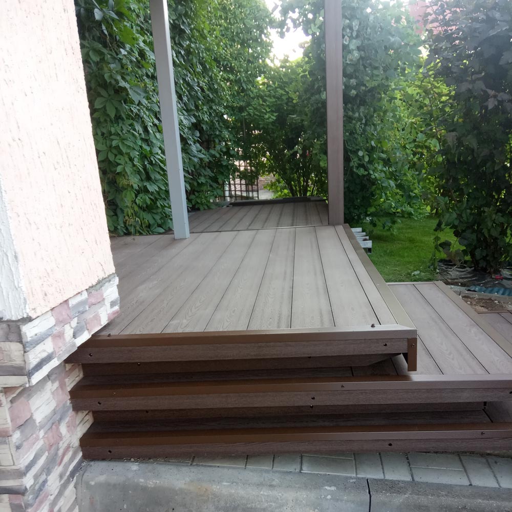 Изготовление террасы с навесом к дому 4,8