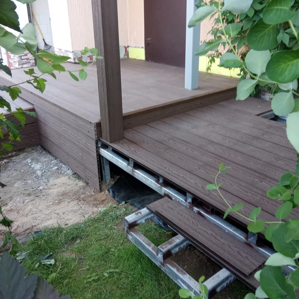 Изготовление террасы с навесом к дому 2,6