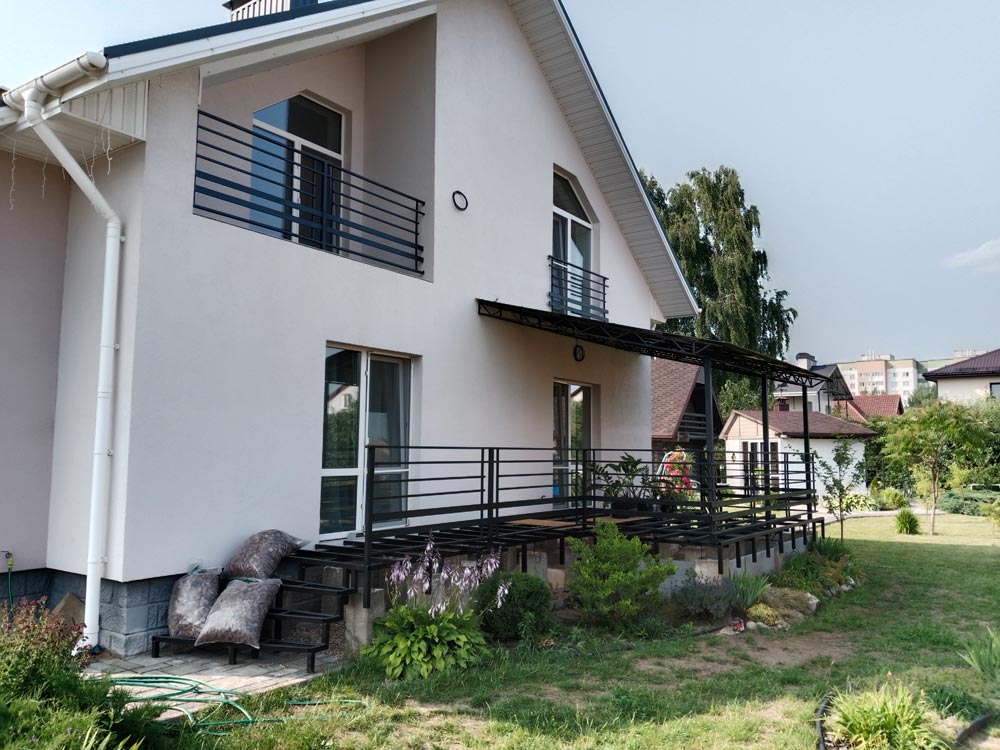 Изготовление террасы с навесом к дому 2,7