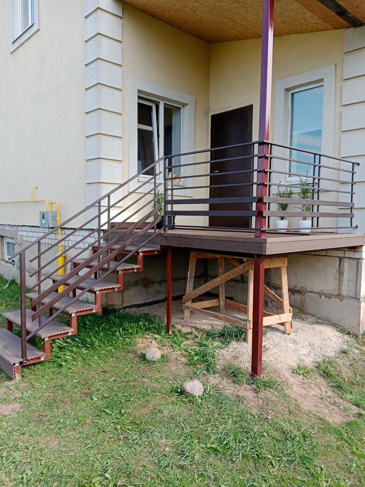 Изготовление террасы с навесом к дому 2,7