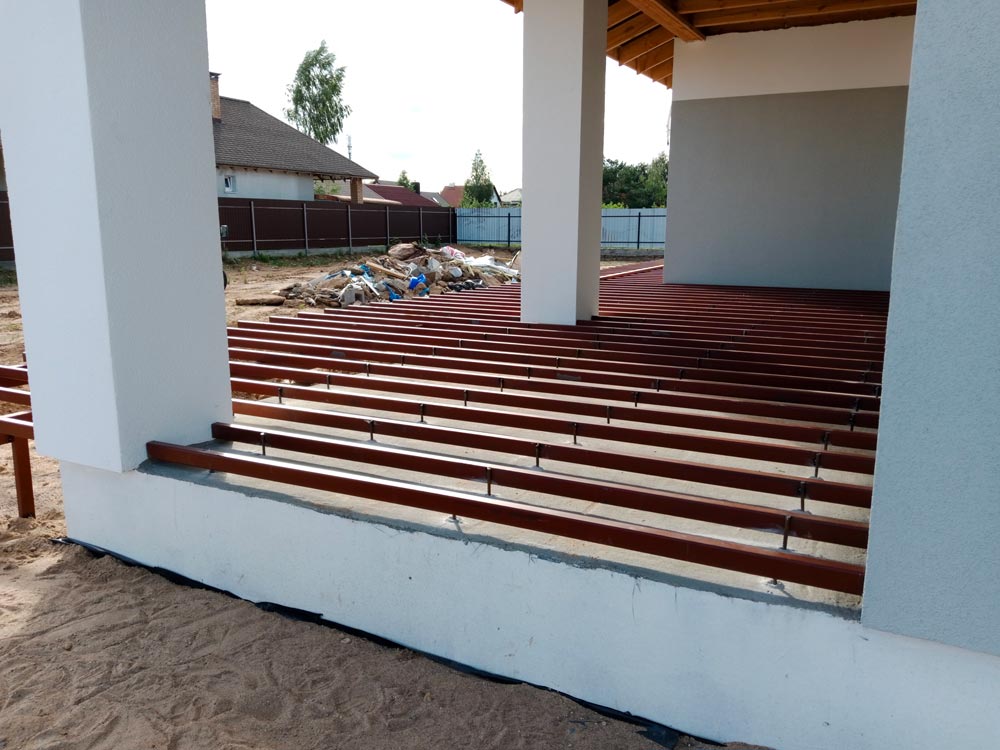 Изготовление террасы с навесом к дому 2,3