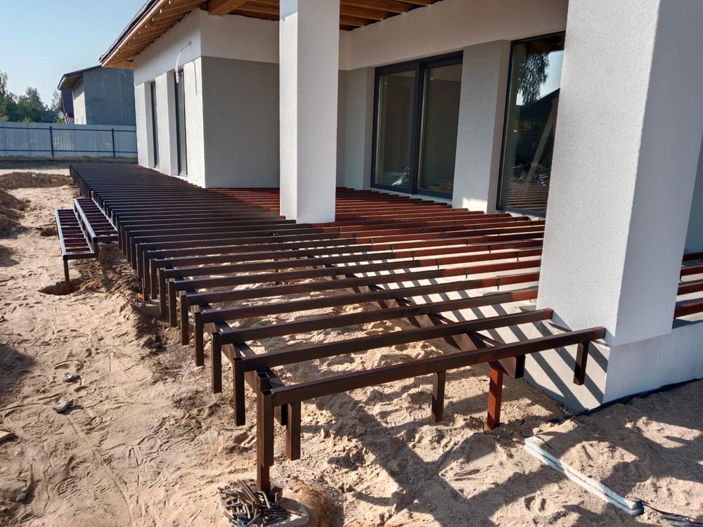 Изготовление террасы с навесом к дому 2,7