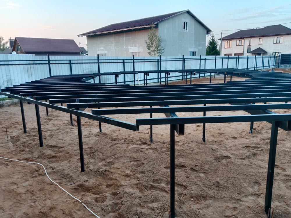 Изготовление террасы с навесом к дому 2,1