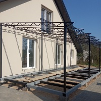 Изготовление террасы с навесом к дому 2,2