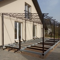 Изготовление террасы с навесом к дому 2,6